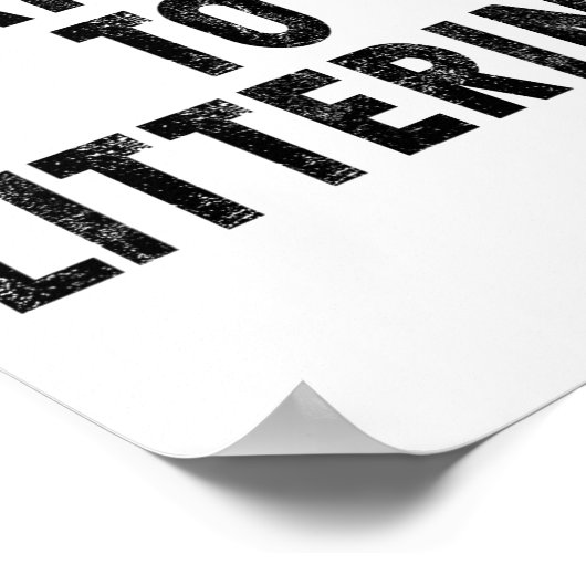 捨て去るアンチの日の環境にノーと言う ポスター (角)