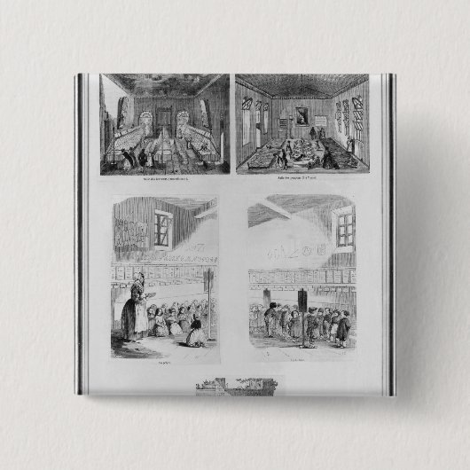 捨て子家 缶バッジ (正面)