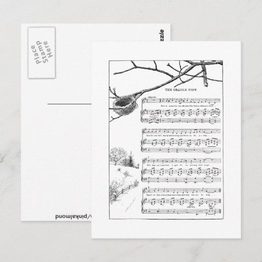 捨て巣の秋 ポストカード (正面/裏面)