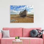 捨て木魚釣り船 |ダンジェネス キャンバスプリント (インサイチュ (リビング))