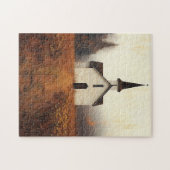 捨素朴教会絵を描の ジグソーパズル (横)