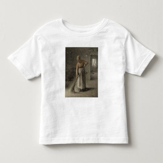 掃除している農家の妻1867年 トドラーTシャツ (正面)