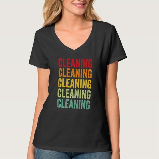 掃除大好きレインボー Tシャツ (正面)