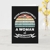 掃除好きな妻へのプレゼント クリーニング メイド ギフト カード (黄色い花)