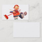 掃除婦 名刺 (正面/裏面)