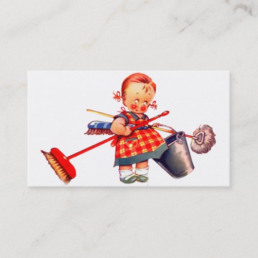 掃除婦 名刺 (正面)