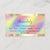 掃除業務家女家自筆証書保書 名刺 (裏面)