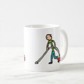 掃除機がけ コーヒーマグカップ (正面右)