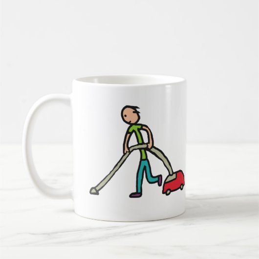 掃除機がけ コーヒーマグカップ (左)