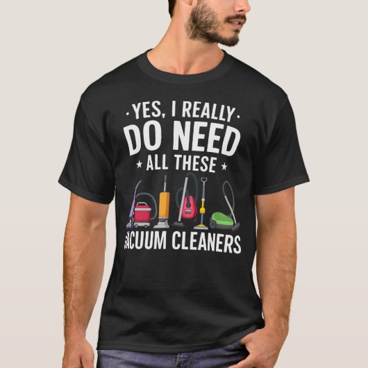 掃除機はひとつじゃ足りない ホウキ Tシャツ (正面)