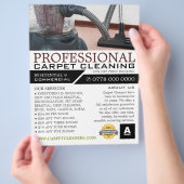 掃除機、 カーペットクリーナー、 清掃サービス チラシ (手)