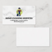 掃除機 | シャボン玉バブル 名刺 (正面/裏面)