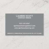 掃除用クリーナモップ及びバケツグレはっきりしたイ 名刺 (裏面)