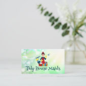 掃除用品付きクリーナーレディ | シャボン 名刺 (スタンド正面)