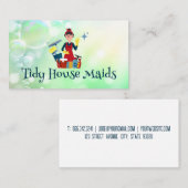 掃除用品付きクリーナーレディ | シャボン 名刺 (正面/裏面)