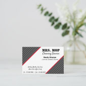 掃除、メイドサービス等 名刺 (スタンド正面)