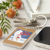 掃除S -雪の広告宣伝ポスターが常にあります キーホルダー (正面右)