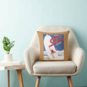 掃除S -雪の広告宣伝ポスターが常にあります クッション (椅子)