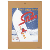 掃除S -雪の広告宣伝ポスターが常にあります クリップボード (裏面)