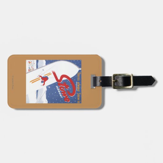 掃除S -雪の広告宣伝ポスターが常にあります ラゲッジタグ (正面横)