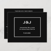 授モダン結婚業招待状 招待状 (正面/裏面)