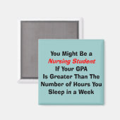 授乳おもしろい学生の贈与 マグネット (正面/裏面)