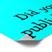 授乳が美しいポスター ポスター (角)