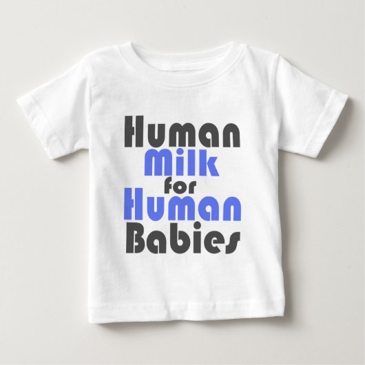 (授乳は最高のベビー! ベビーTシャツ (正面)