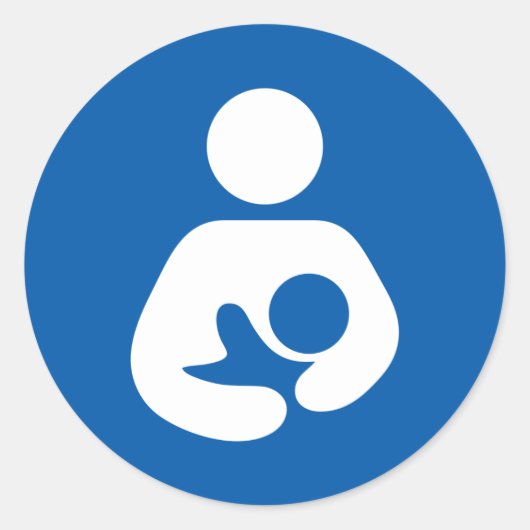 授乳アイコン ラウンドシール (正面)