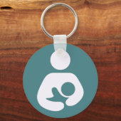 授乳アイコン – Mauve キーホルダー (正面)