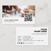 授乳コンサルタントの名刺QRコード 名刺 (正面/裏面)