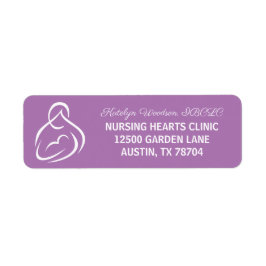 授乳コンサルタントクリニックパープル差出人住所 ラベル