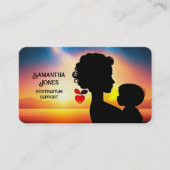 授乳コンサルタントティール(緑がかった色)ドゥラ 名刺 (正面)