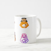 授乳コンサルタントナースステッカーパック – 乳汁 コーヒーマグカップ (正面右)