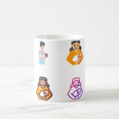 授乳コンサルタントナースステッカーパック – 乳汁 コーヒーマグカップ (中央)