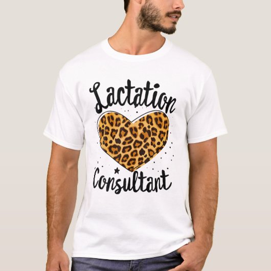 授乳コンサルタントハート授乳コーチ Tシャツ (正面)