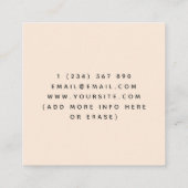 授乳コンサルタント授乳エキスパートクリーム スクエア名刺 (裏面)