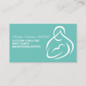 授乳コンサルタント授乳ティール（緑がかった色）ドゥラ 名刺 (正面)