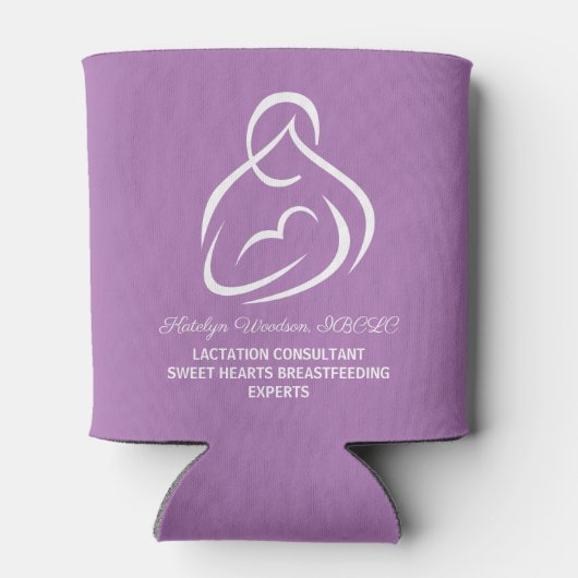 授乳コンサルタント授乳パープルビジネス 缶クーラー (裏面)