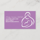 授乳コンサルタント授乳専門家パープル 名刺 (正面)