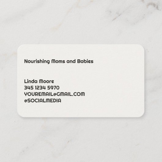 授乳コンサルタント 名刺 (裏面)