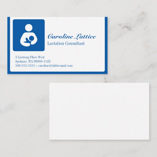 授乳コンサルタント 名刺 (正面/裏面)