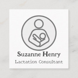 授乳コンサルタント 母乳育児 乳汁 赤ちゃん スクエア名刺