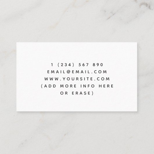 授乳モダンイラストレーション授乳専門家 名刺 (裏面)