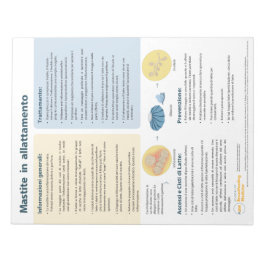 授乳中の乳腺炎遠くに-イタリアン (S) ノートパッド