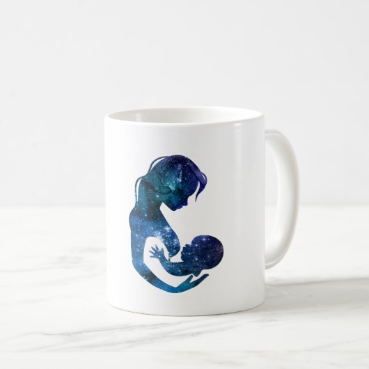 授乳中の母子 コーヒーマグカップ (正面右)