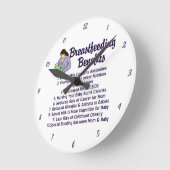 授乳便給付授乳コンサルタント室 ラウンド壁時計 (傾斜)