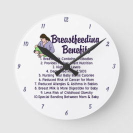 授乳便給付授乳コンサルタント室 ラウンド壁時計