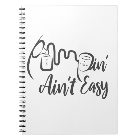 授乳及びポンプのティー&アパレル ノートブック (正面)