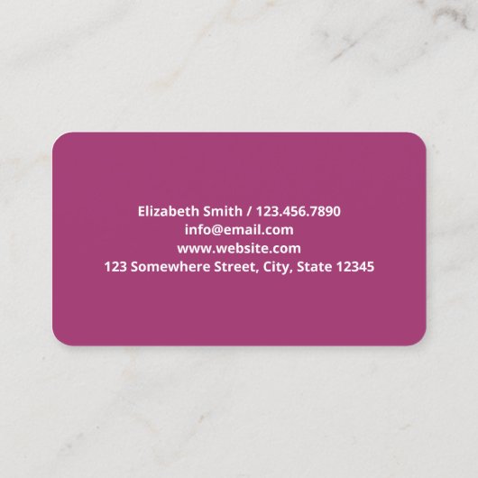 授乳及び授乳支援 名刺 (裏面)